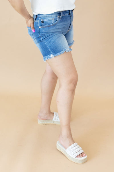 Marlene High Rise Denim Shorts | Medium - Poppy and Stella