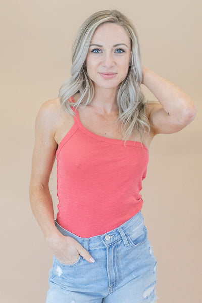 Free People | One Way Or Another Tank | Burnt Coral - Poppy and Stella