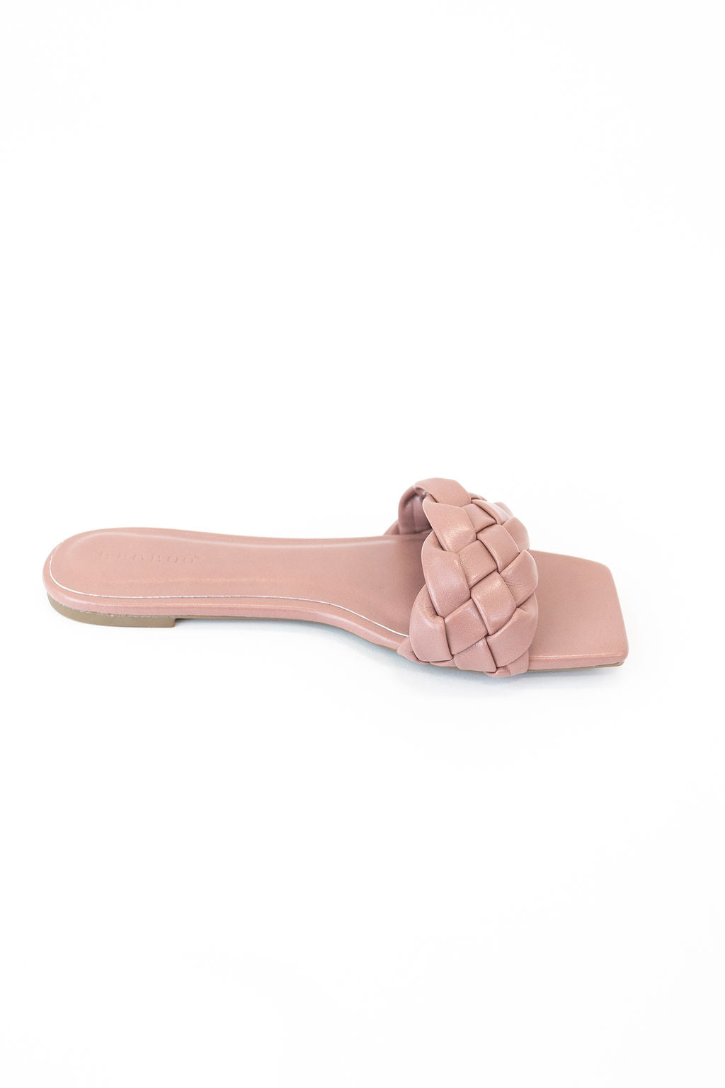 Block Woven Slide Sandal | Mauve - Poppy and Stella