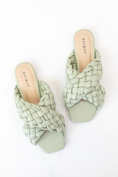 Kick Braided Sandal | Sage - Poppy and Stella
