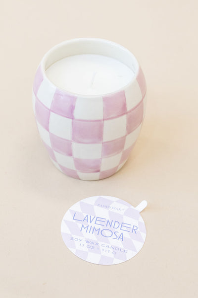 Paddywax | Checkmate Candle | Lavender Mimosa - Poppy and Stella