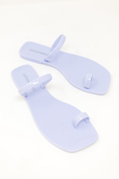Jeffrey Campbell | Darbey Jelly Slide Sandal | Periwinkle - Poppy and Stella