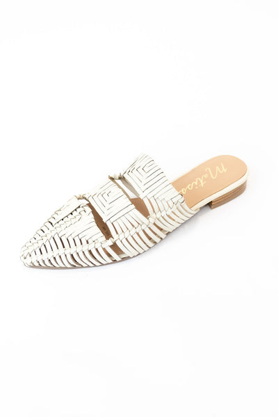 Matisse | East End Woven Slides | Ivory - Poppy and Stella