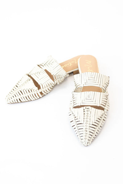 Matisse | East End Woven Slides | Ivory - Poppy and Stella