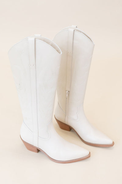 Matisse | Agency Boots | White - Poppy and Stella