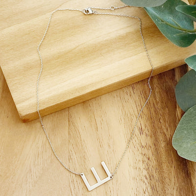Initial Necklace | Silver - Poppy and Stella