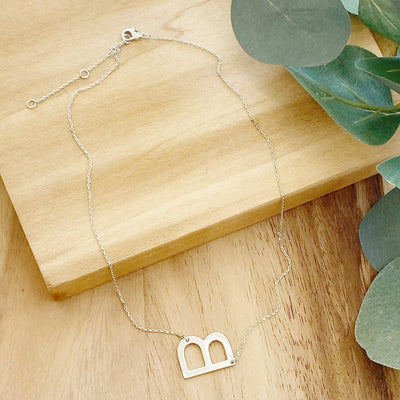 Initial Necklace | Silver - Poppy and Stella