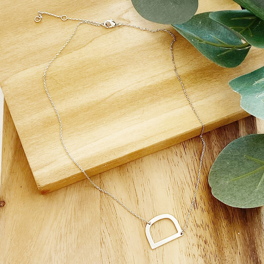 Initial Necklace | Silver - Poppy and Stella