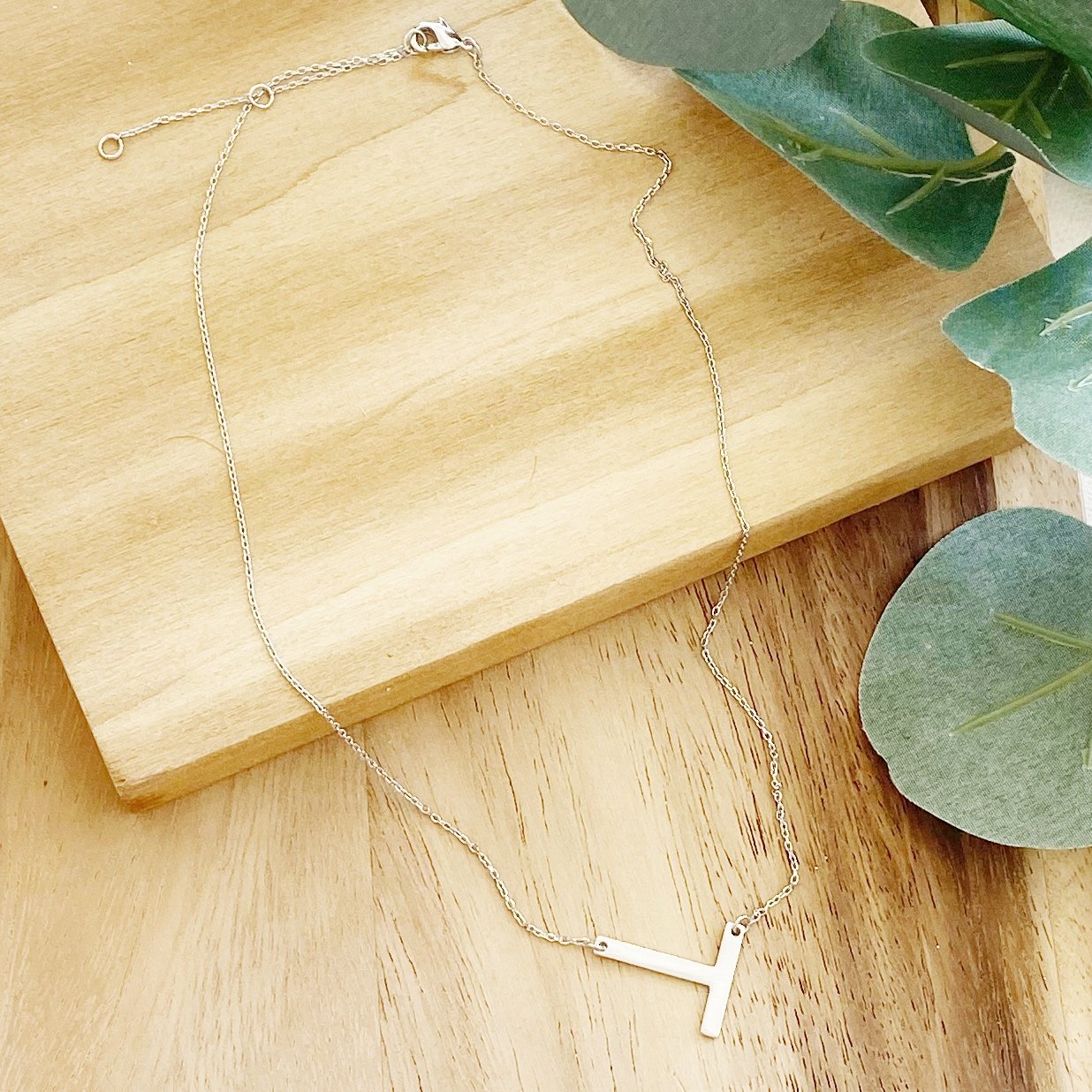 Initial Necklace | Silver - Poppy and Stella
