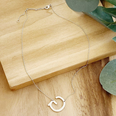 Initial Necklace | Silver - Poppy and Stella