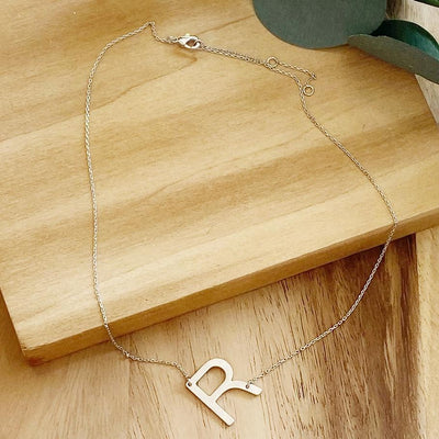 Initial Necklace | Silver - Poppy and Stella