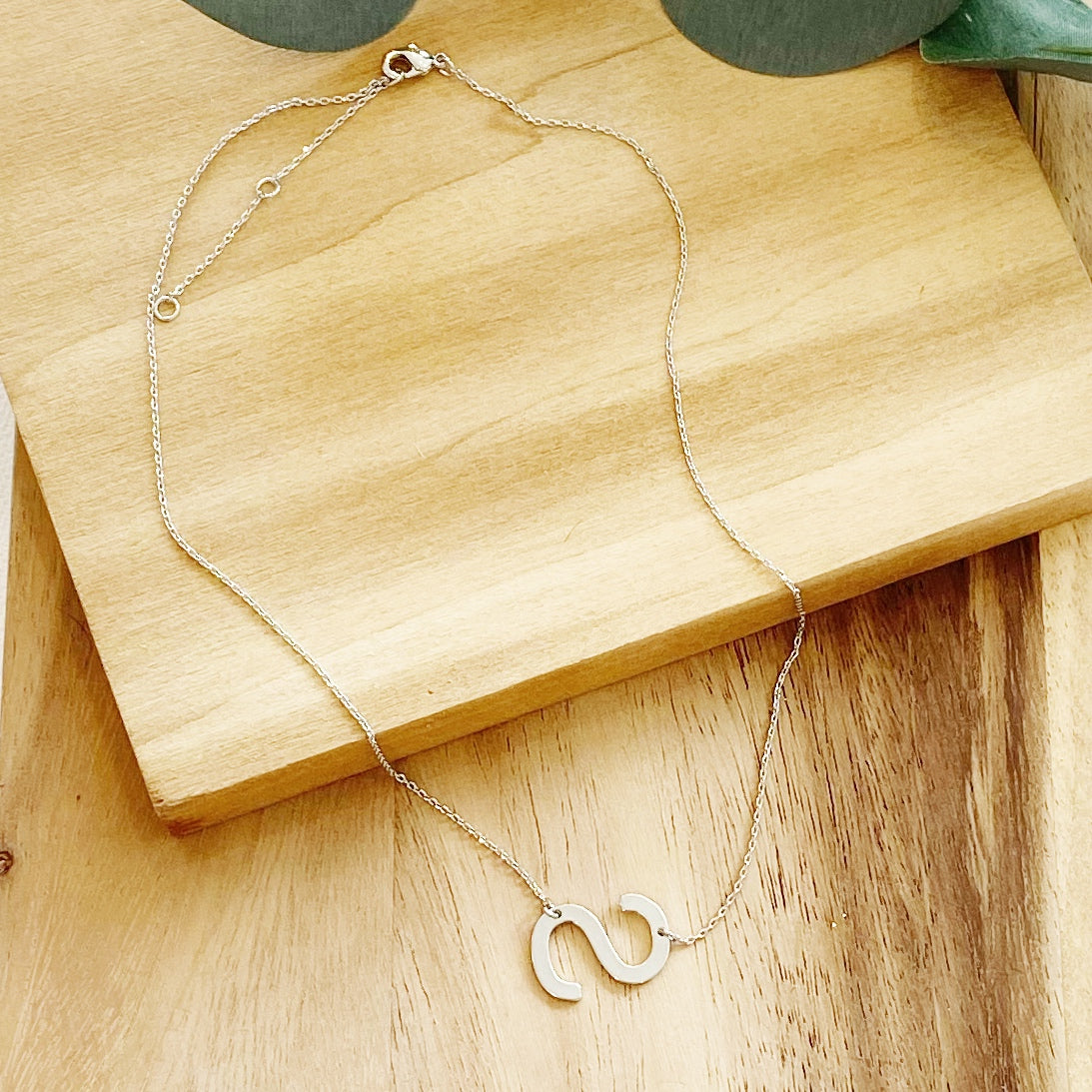 Initial Necklace | Silver - Poppy and Stella