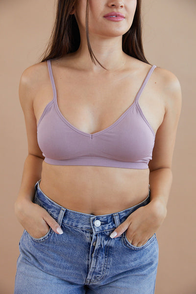 Keagan Seamless Bralette | Woodrose - Poppy and Stella