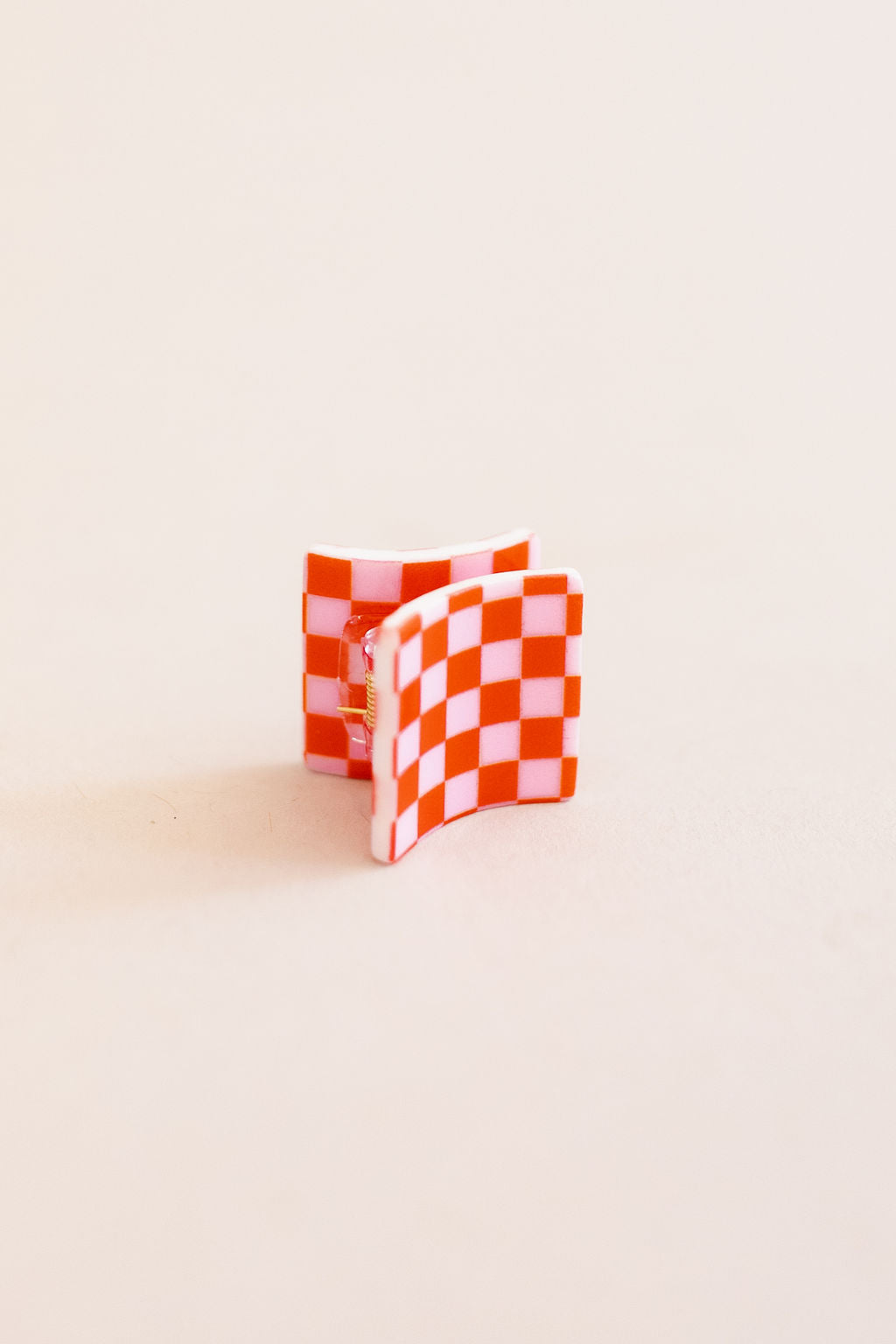 Checkered Mini Square Claw Clips | Assorted - Poppy and Stella
