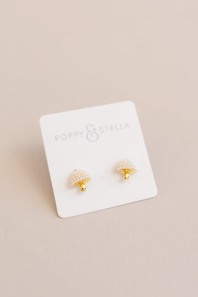 Elevated Mushroom Stud Earrings | Assorted - Poppy and Stella