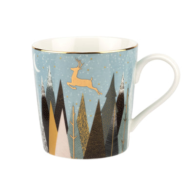Frosted Pines Gilded Mugs | Assorted - Poppy and Stella