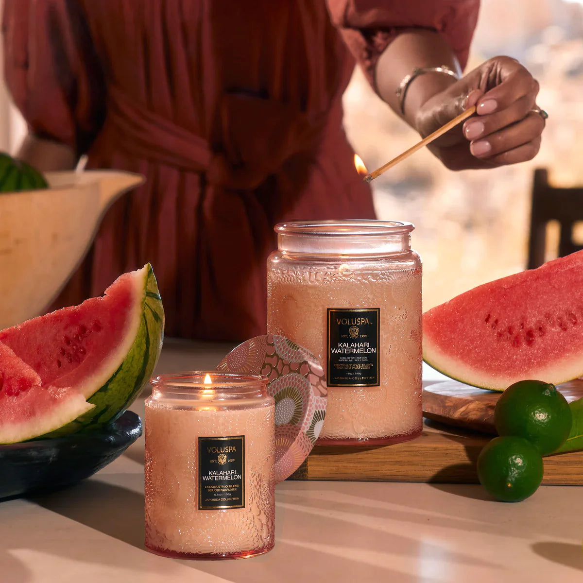Voluspa | Kalahari Watermelon | Small Jar Candle
