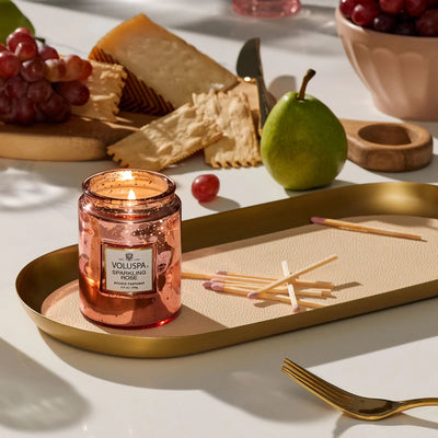 Voluspa | Sparkling Rose | Small Jar Candle - Poppy and Stella