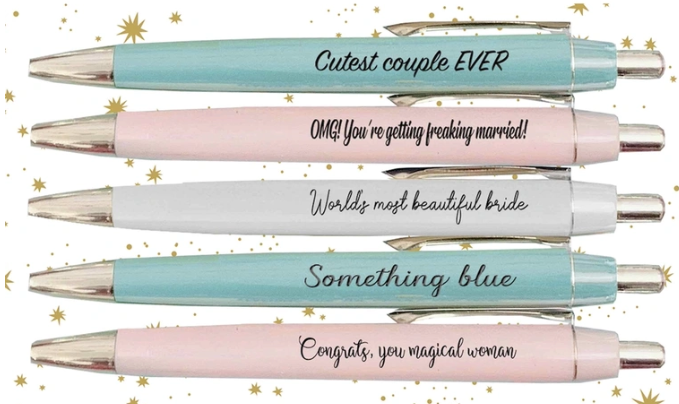 Bridal Pen Set - Poppy and Stella