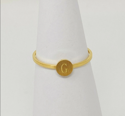 Initial Ring | Misc Letters - Poppy and Stella