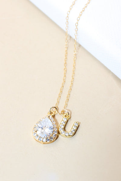 Crystal Initial Necklaces | Assorted - Poppy and Stella
