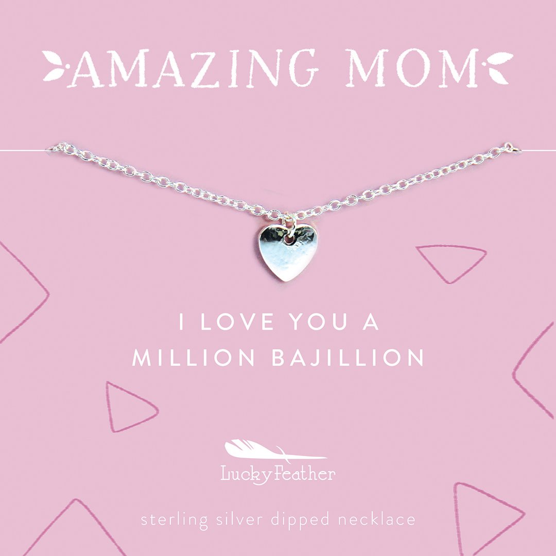 Amazing Mom Necklace | Heart - Poppy and Stella