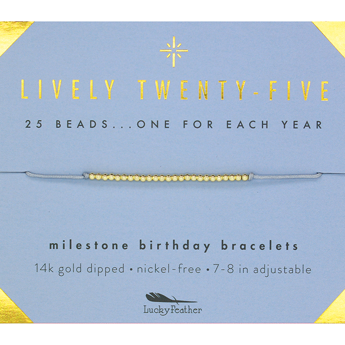 Milestone Birthday Bracelet | 25