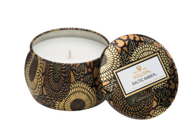 Voluspa | Baltic Amber | Mini Tin Candle - Poppy and Stella