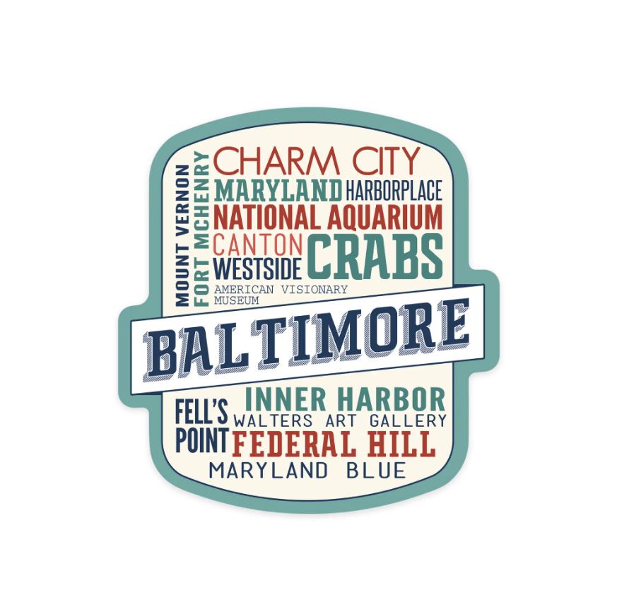 Sticker | Baltimore Typography