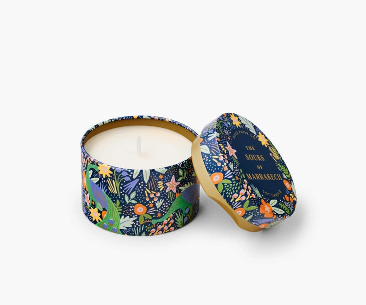 Rifle Paper | The Souks of Marrakech | 3 oz. Tin Candle - Poppy and Stella