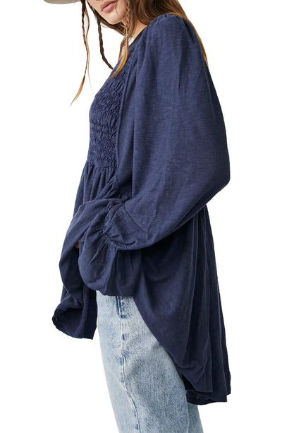 Free People | Don't Call Me Baby Thermal Tunic | Jazzberry