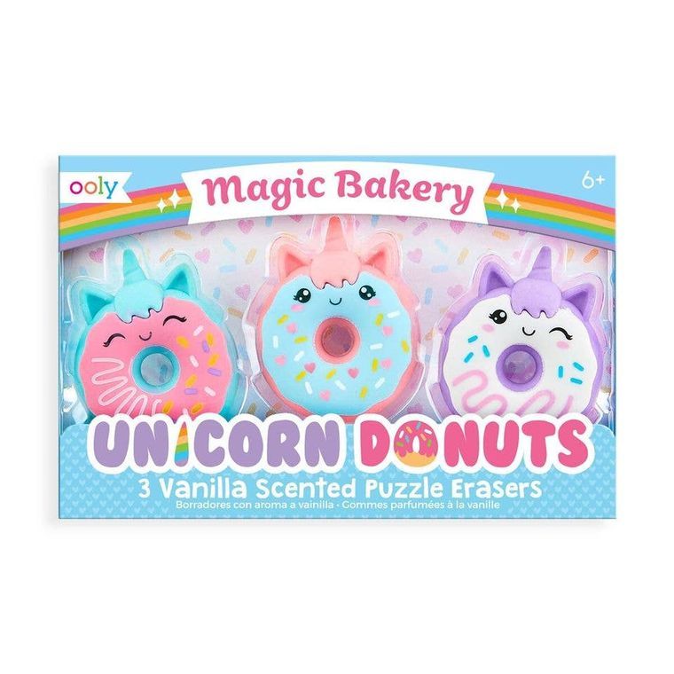 Magic Bakery Unicorn Donuts Scented Erasers | Set of 3