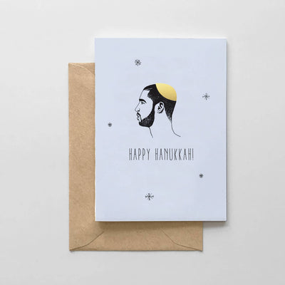 Card | Drake Happy Hanukkah Card - Poppy and Stella