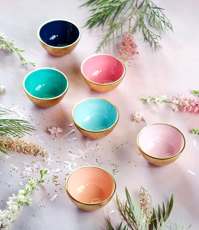 Colorful Gold Bowl | Asst. - Poppy and Stella