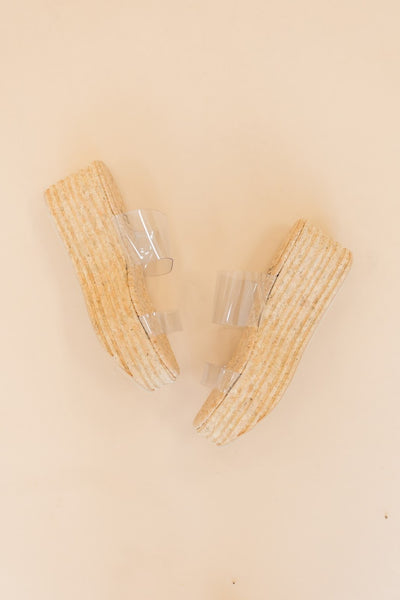 Jeffrey Campbell | Trejos Platform Wedge Sandal | Clear - Poppy and Stella