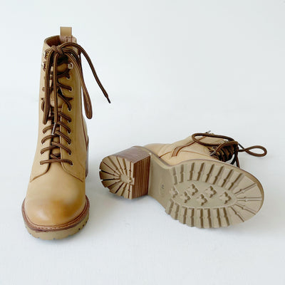 Seychelles | Irresistible Lace Up Boot | Tan - Poppy and Stella