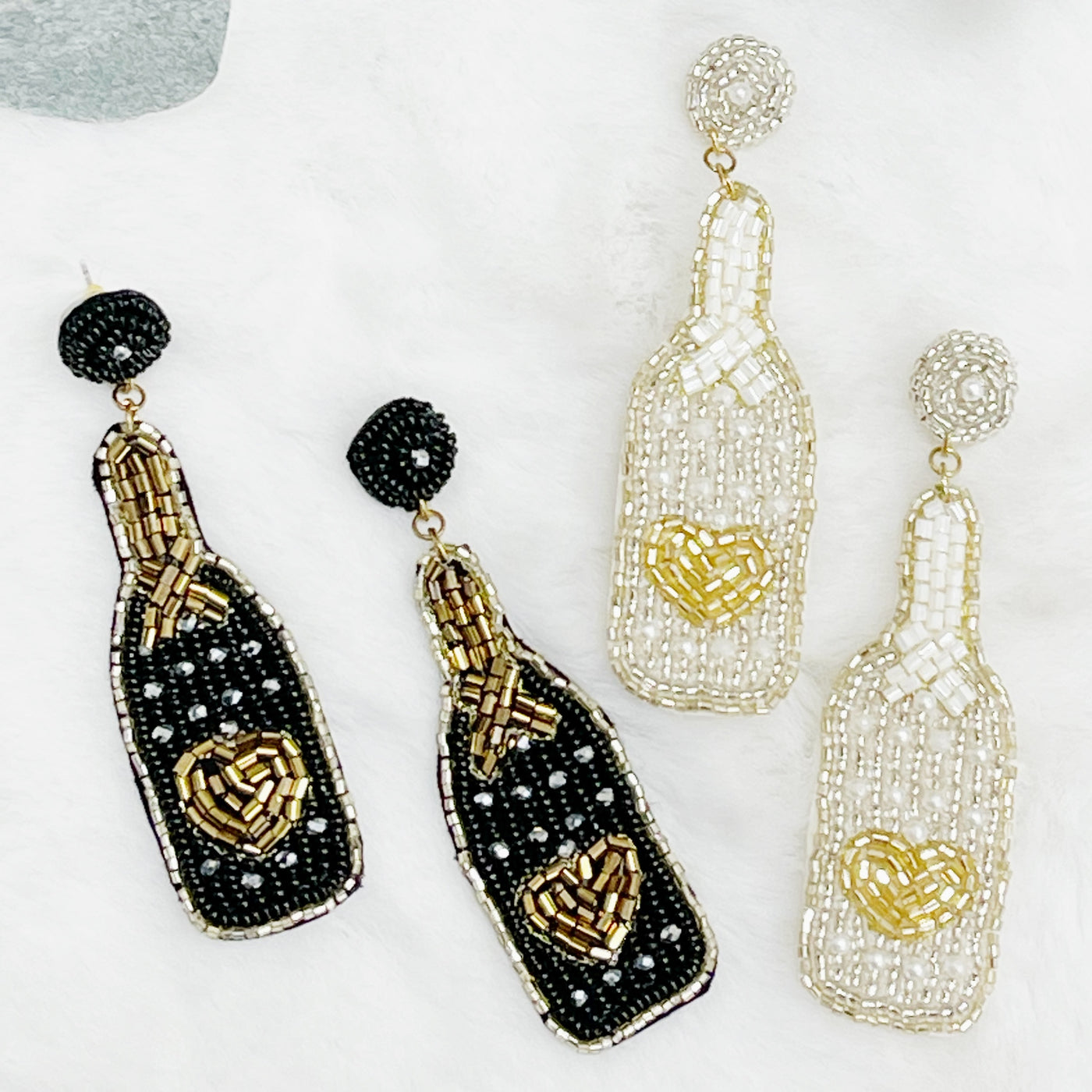 Champagne Sparkle Beaded Earrings | Assorted - Poppy and Stella