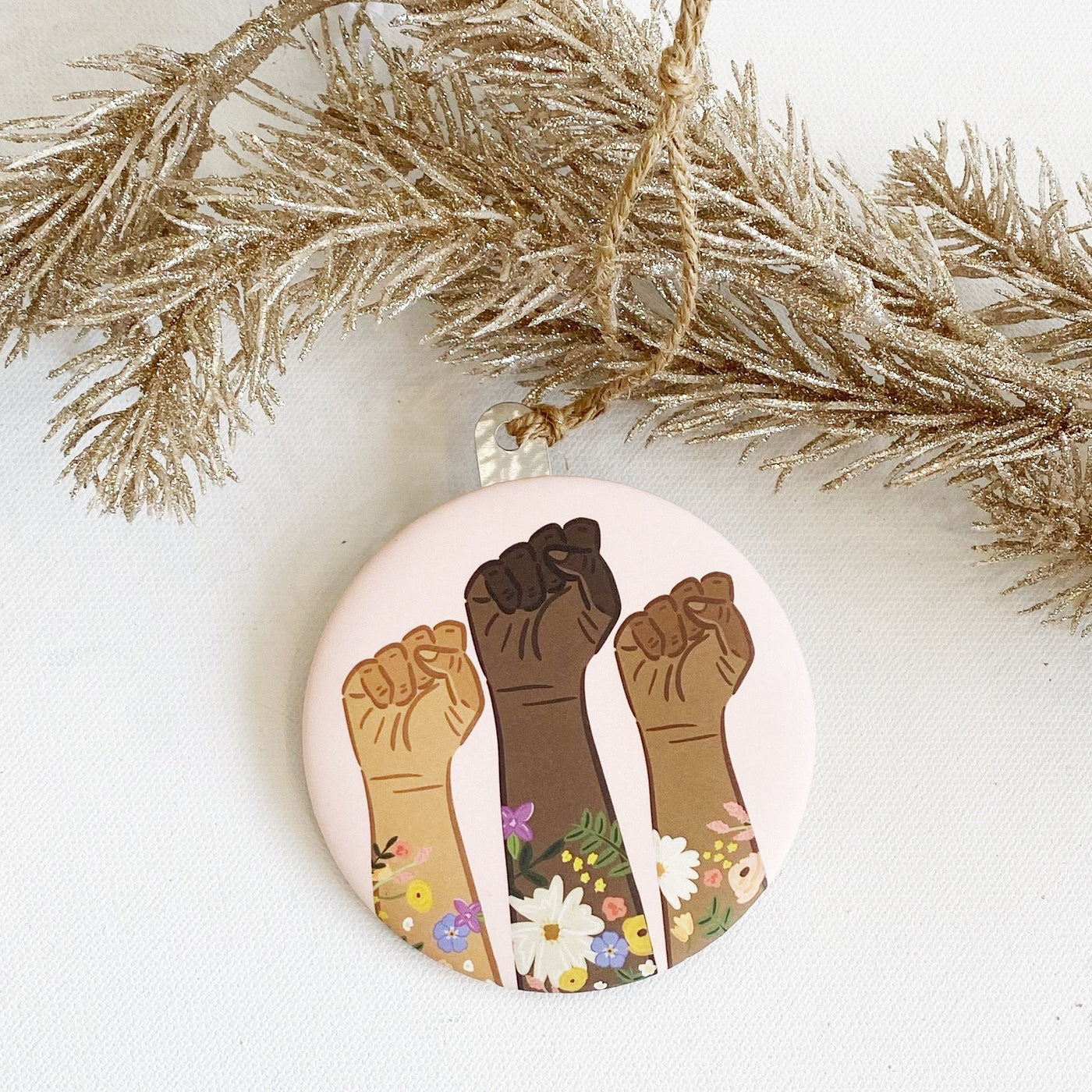 BLM Fists Ornament - Poppy and Stella