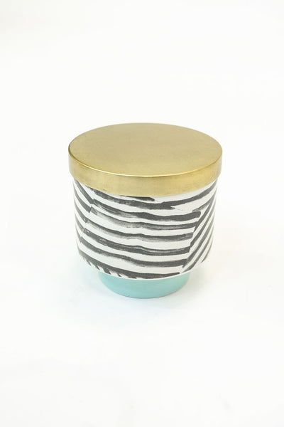 Painted Ceramic Candle | Sugared Blossom - Poppy and Stella
