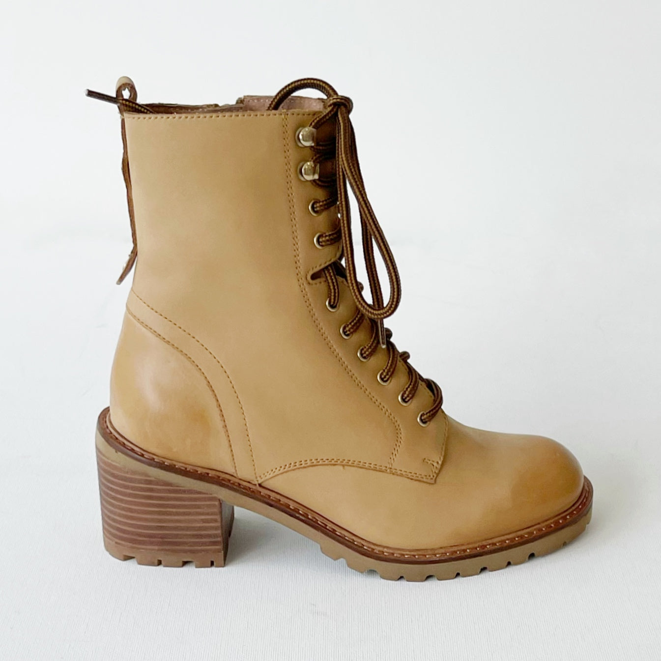 Seychelles | Irresistible Lace Up Boot | Tan - Poppy and Stella
