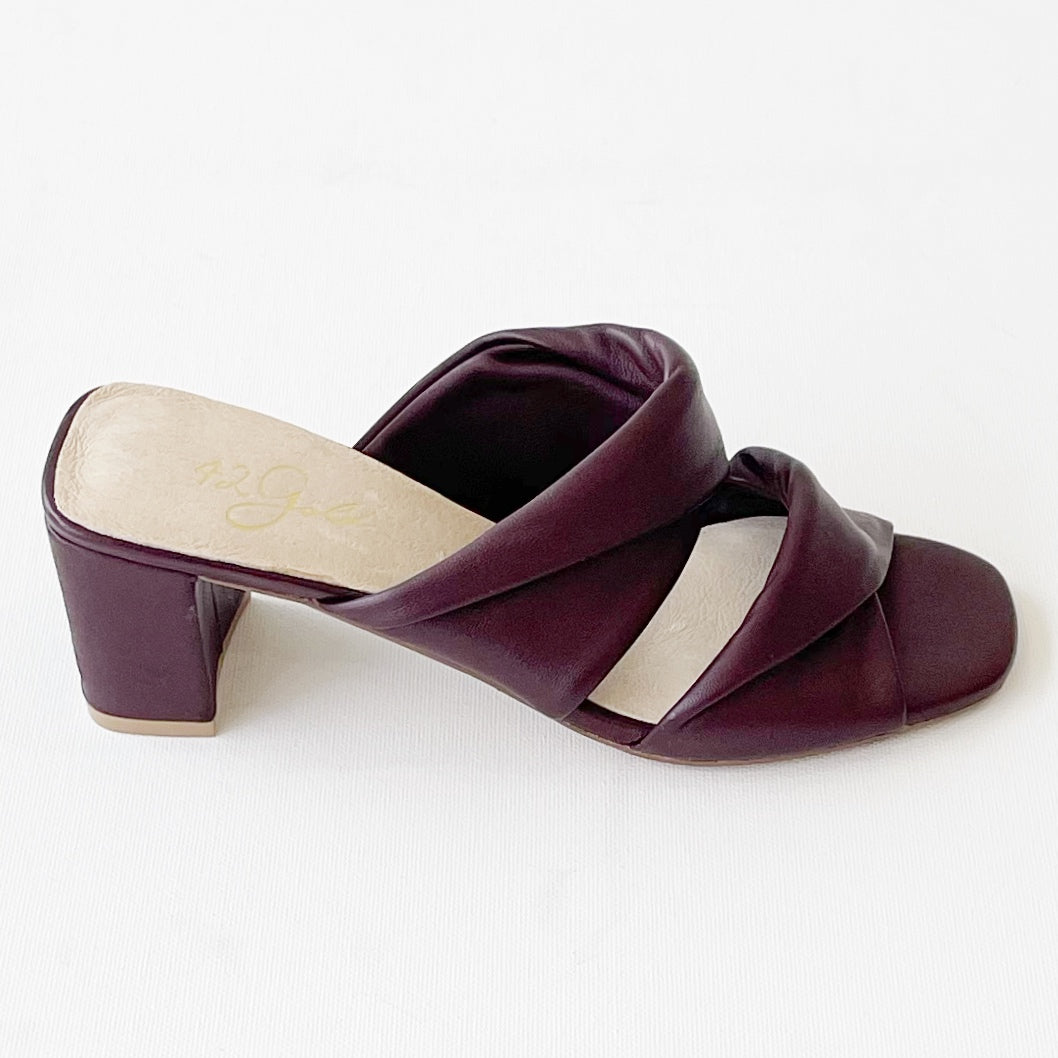 Loralie Heels | Burgundy - Poppy and Stella