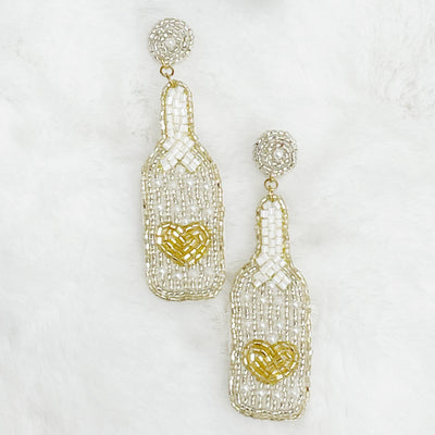 Champagne Sparkle Beaded Earrings | Assorted - Poppy and Stella