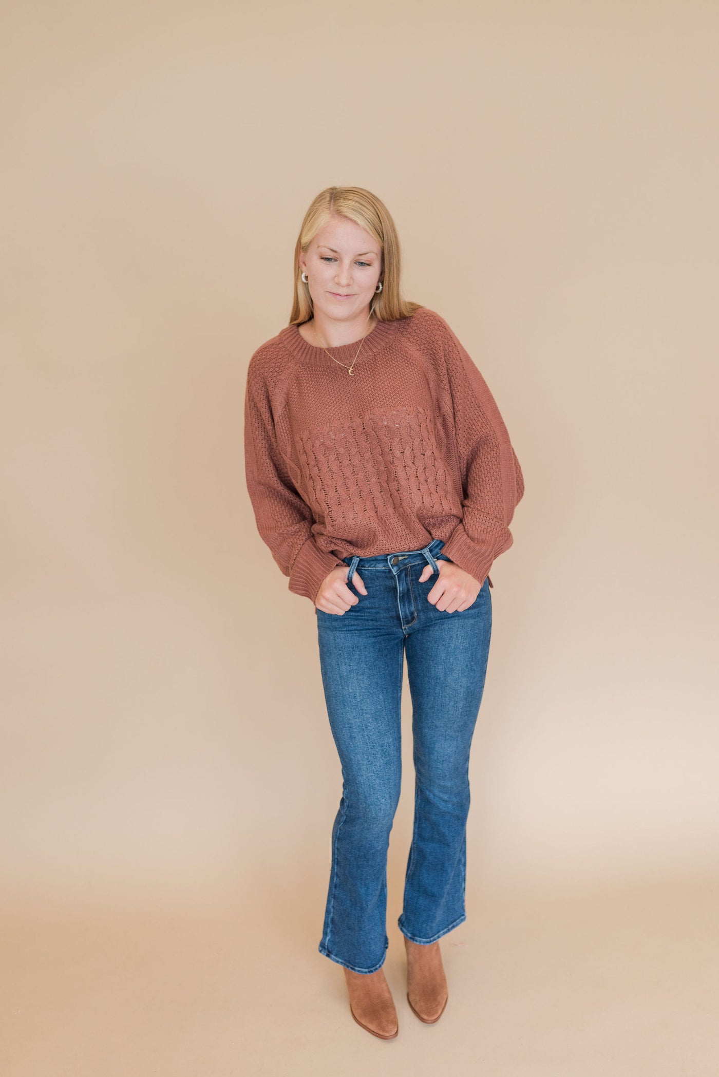 Tianna Slim Bootcut Jeans | Dark Wash - Poppy and Stella