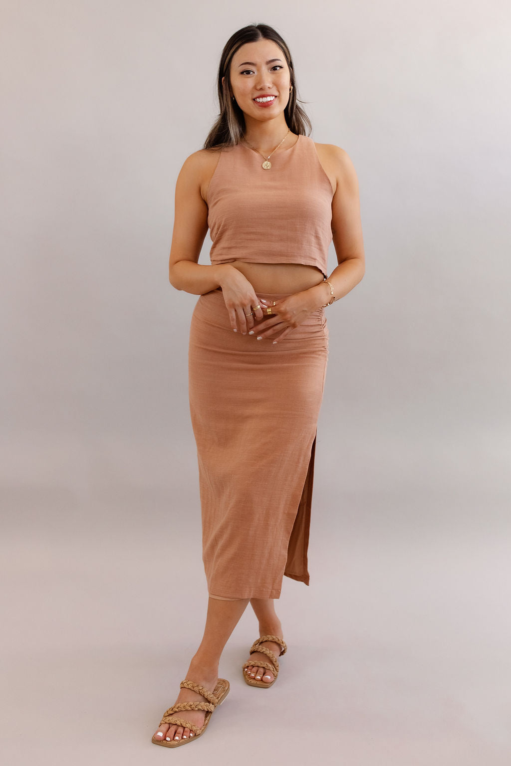 Sofia Linen Top - Poppy and Stella