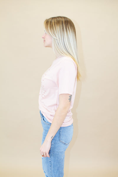 Mini Heart Graphic Tee | Pink - Poppy and Stella
