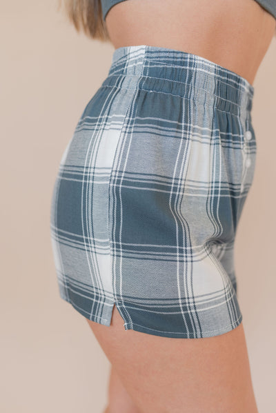 Z SUPPLY | Co-Ed Plaid Boxer | Washed Pine - Poppy and Stella