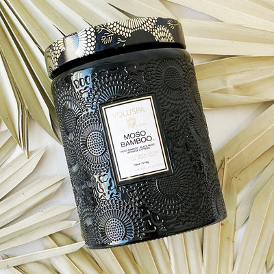 Voluspa | Moso Bamboo | Large Jar Candle - Poppy and Stella