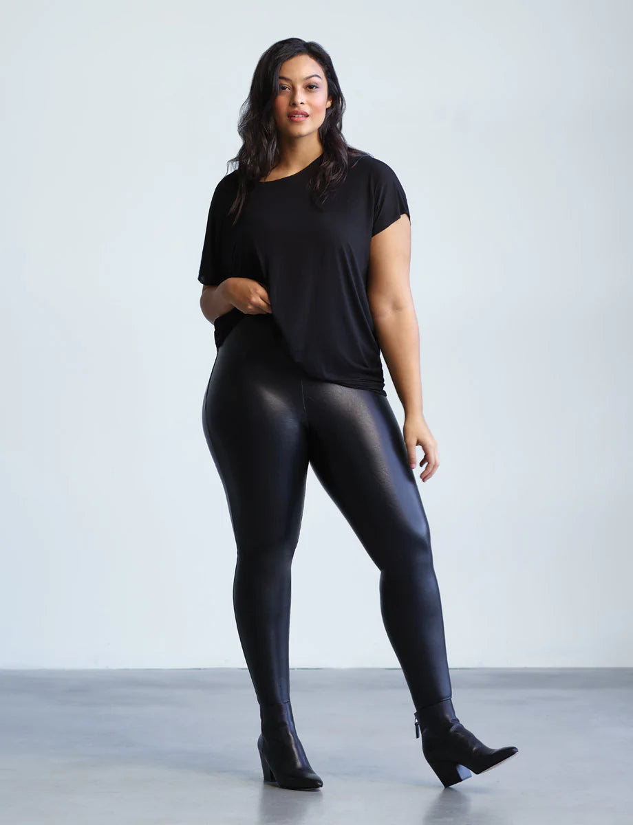 Commando | Faux Leather Legging | Black | XS-3X - Poppy and Stella