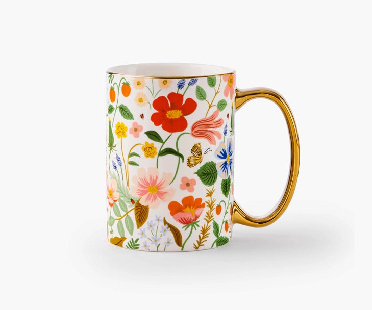 Rifle Paper | Strawberry Fields Porcelain Mug - Poppy and Stella