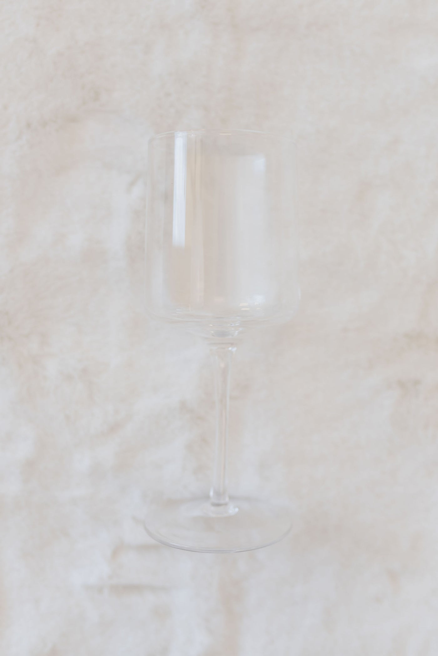 Mid Century Wine Glass | Clear - Poppy and Stella